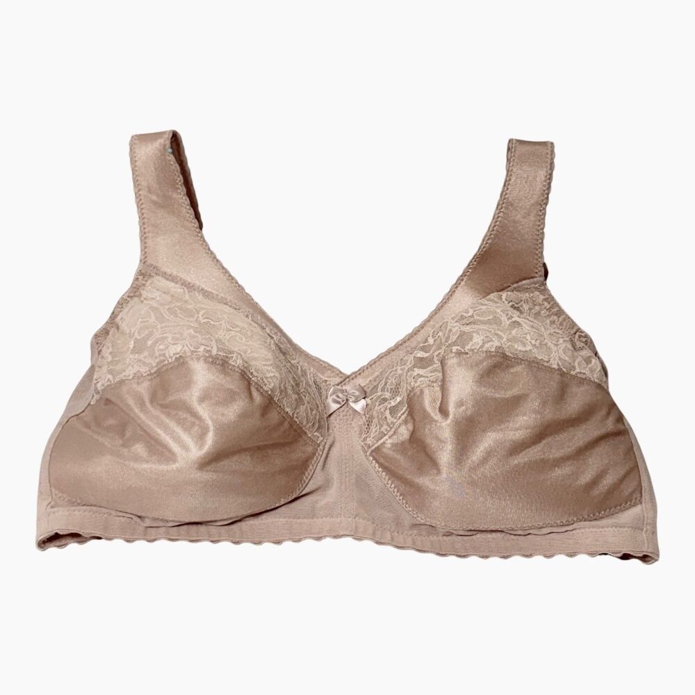 Glamorise Bra 40D Full Coverage 1000 MagicLift Support Bra Wireless Beige